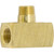 1/8 FPT x 1/8" MPT, Brass Pipe Branch Tee - 3600X2 1/8