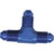 1/2" Tube Size, 37 Degree Flare Tee, Aluminum 1/2"