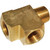 3/4 FPT x 3/4 MPT, Brass Pipe Male Run Tee - 3750X12 3/4