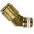 1/4" Tube O.D. x 1/4" MPT, D.O.T. Air Brake Quick Connect 45 deg Male Elbow - 1880X4X4 1/4"