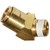 1/2" Tube O.D. x 3/8 MPT, D.O.T. Air Brake Quick Connect 45 deg Male Elbow - 1880X8 1/2"