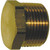 3/4 MPT, Brass Pipe Hex Head Plug - 3152X12 3/4