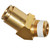 5/8" Tube O.D. x 3/8 MPT, D.O.T. Air Brake Quick Connect 45 deg Male Elbow - 1880X10X6 5/8"