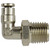 1/8" Tube O.D. x 1/4" MPT, Push Connect, Inch Swivel 90 deg Male Elbow - 1169X2X4S 1/8"