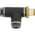 1/4" Tube O.D. x 1/8" NPT, Male Run Tees 1/4"