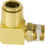 1/2" Tube O.D. x 3/8 MPT, D.O.T. Air Brake Quick Connect 90 deg Swivel Male Elbow - 1869X8S 1/2"
