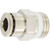 6 mm Tube O.D. x 1/4" Thread Size, Push Connect, Metric Male Connector (Universal BSPT/BSPP) - 1168X6MX4PT 6