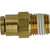 1/4" Tube O.D. x 3/8 MPT, D.O.T. Air Brake Quick Connect Male Connector - 1868X4X6 1/4"