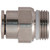 12 mm Tube O.D. x 12 mm Thread Size, Push Connect, Metric Male Connector (Universal BSPT/BSPP) - 1168X12MX8PT 12