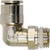 8 mm Tube O.D. x 1/4" Thread Size, Push Connect, Metric Male Elbow Swivel (Universal BSPT/BSPP) - 1169X8MX4PTS 8