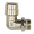 12 mm Tube O.D. x 3/8" Thread Size, Push Connect, Metric Male Elbow Swivel (Universal BSPT/BSPP) - 1169X12MX6PTS 12