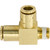 1/4" Tube O.D. x 1/8" MPT, D.O.T. Air Brake Quick Connect Male Run Tee - 1871X4 1/4"