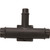 3/8" x 3/8" x 1/4" Tube I.D. 3 Way Tee - Vacuum Hose 3/8"