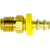 1/4" x 1/4" Inverted Male Swivel, 100 B Series, Field Attachable Hose Fittings 1/4"