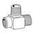 1/2" x 1/2" x 1/2" Female Run Tee, Steel Hose Adapters 1/2"