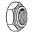 1/8" Seal Nut for Male Pipe Thread, Steel Hose Adapters 1/8"