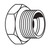 5/8" Plug, Steel Flareless Ermeto Connectors, Hose Adapters - 7229X10 5/8"