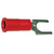 22-18 AWG, #10 Block Spade Stud Size, Fork Terminal, Vinyl Insulated 22-18