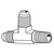 1/4"x 1/4" x 1/4" Male Run Tee, JIC 37 Degree, Hose Adapters 1/4"x