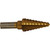 1/4" to 3/4" by 16ths Step Drill - Tin Coated 1/4"