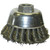 2-3/4 in, Cup - Knot Wire Brushes - 5/8" Arbor 2-3/4