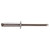 3/16" Buttonhead Blind Rivet, Max Grip 1", Aluminum 3/16"