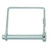 3/8" x 2-1/4" Square Snap Pin, Zinc Plated 3/8"