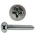 #10-16 x 1/2" Phillips Flat Head Sheet Metal Screw, Zinc Plated #10-16