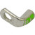 2 AWG, Green, 3/8" Stud Size, Heavy-Duty Magna Lug 90,Cable Lug 2