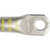 4/0 AWG, Yellow, 1/2" Stud Size, Heavy-Duty Magna Lug Cable Lug 4/0