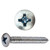 #4-24 x 5/8" Phillips Oval Head Sheet Metal Screw, Zinc Plated #4-24