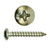 #10 x 1" Phillips Pan Head Screws Sheet Metal Screw, 316 Stainless Steel #10