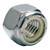 #8-32 Nylon Insert Lock Nut, Stainless Steel #8-32