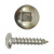 #6-20 x 1" Square Drive Pan Head Tapping Screw, 18-8 Stainless Steel #6-20