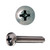 #10-32 x 7/16" Truss Head Non-Structural Machine Screw, Stainless Steel #10-32
