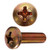 1/4 in-28 x 1/2" Phillips Pan Head Non-Structural Machine Screw, Cadmium Plated 1/4