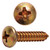 #10-16 x 1/2" Phillips Pan Head Head Self-Tapping Screw Screw, Cadmium Plated #10-16