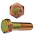 1/2 in-20 x 4" Cap Screw, Yellow Zinc Finish 1/2