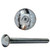 3/8"-16 x 2-1/2" Carriage, Zinc Plated Finish 3/8"-16