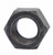 7/8"-9 Hex Nut, Black Plain Finish 7/8"-9