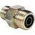 1/2" x 3/4" Straight Thread O-Ring Connectors, For-Seal, Hose Adapters 1/2"