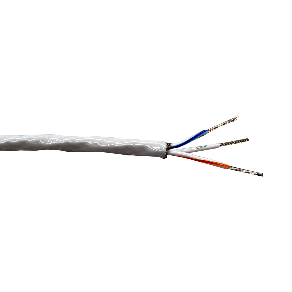 22 AWG, White, 100 ft AS27500 Aviation Shielded - 3 wire - Hi-Line 