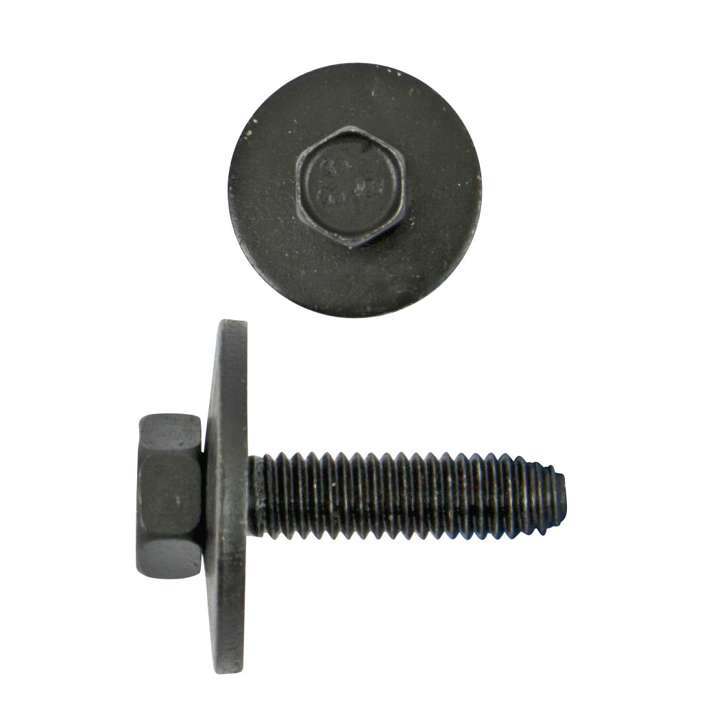 m16 M6-1.00 x 25 mm Hex Head Loose Washer Bolt - 16mm O.D. - Hi