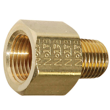 3/8 FPT x 1/4 FPT, Brass Pipe Reducer Coupling - 3300X6X4 - Hi