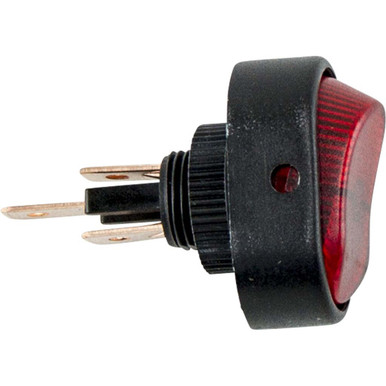 Rocker Switch Red - 15 AMP, 12 VDC - Hi-Line Inc.