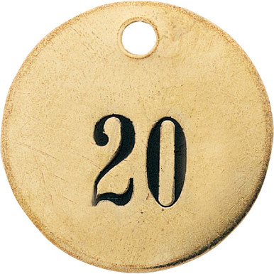 Brass Tags - 1 to 25 - Hi-Line Inc.