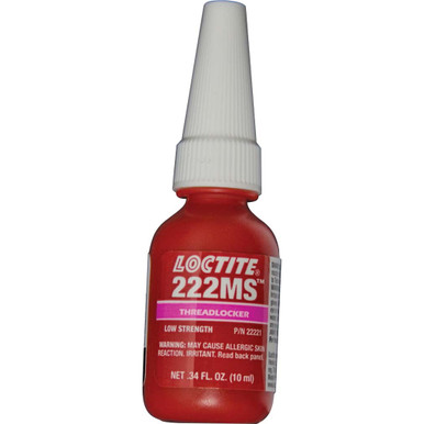 Loctite222MS Mil Spec Low Strength Threadlocker (Purple), 50 ml Bottle ...