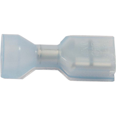 100-Pack .187" 3/16" Male Vinyl Quick Disconnect Connectors – 16-14 AWG, Solderless, Made In USA