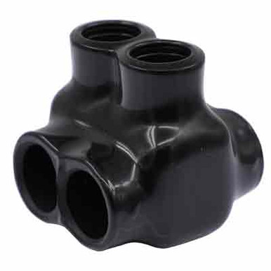 まるポン 750MCM-6 AWG Pre-Insulated Connector - 2 Port, 2 Sided - Hi-Line Inc.
