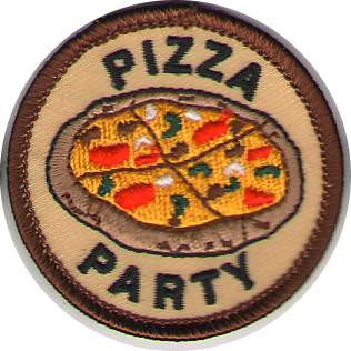 Pizza Party Embroidered Patch